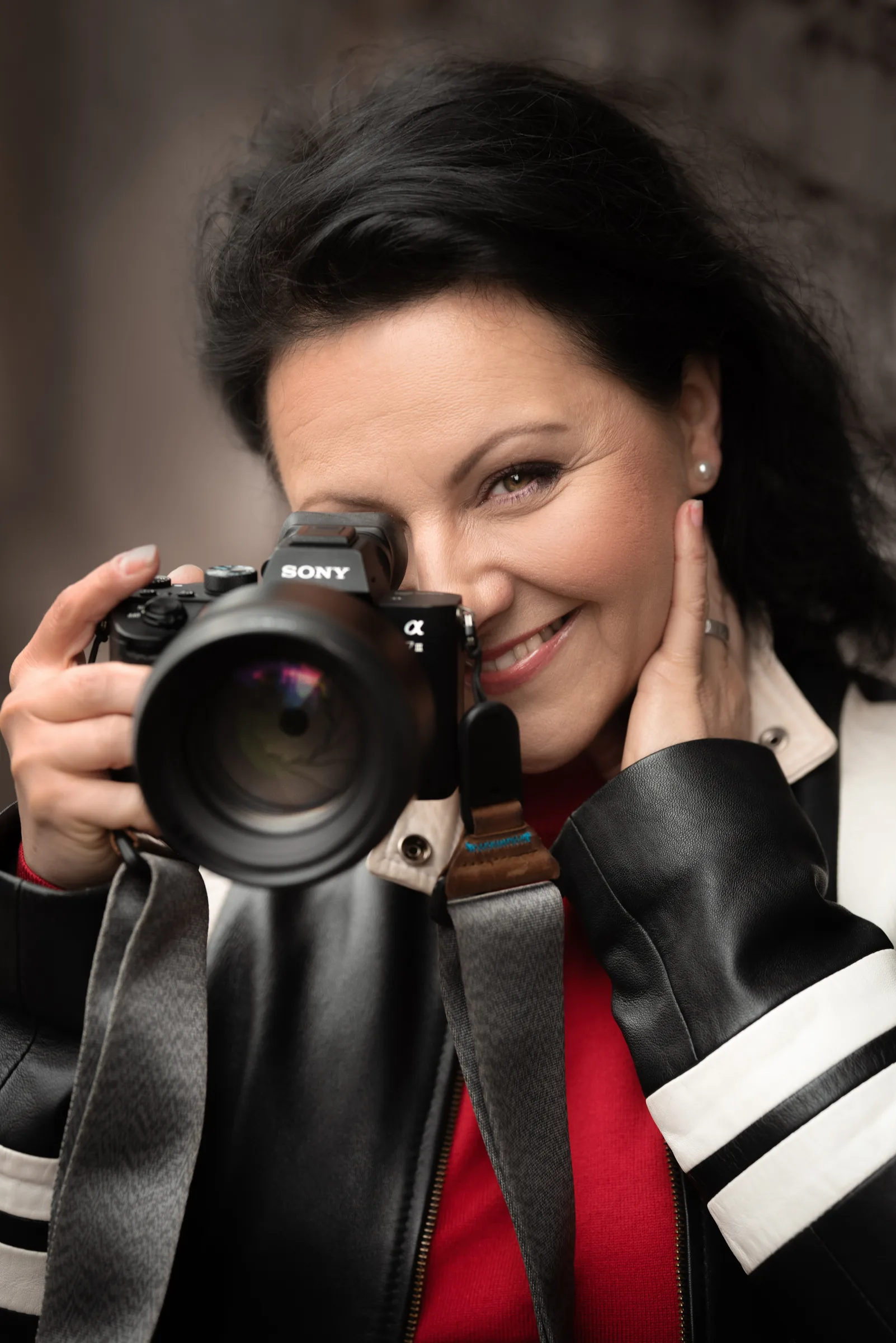 Michaela Krafková s fotoaparátem